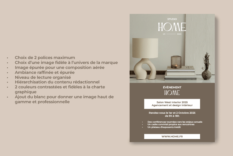 Une identité visuelle est déclinée sur les supports de communication et elle doit représenté l'univers du positionnement de la marque.
