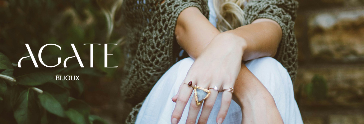 La nouvelle identité visuelle de la marque de bijoux Agate est née. 