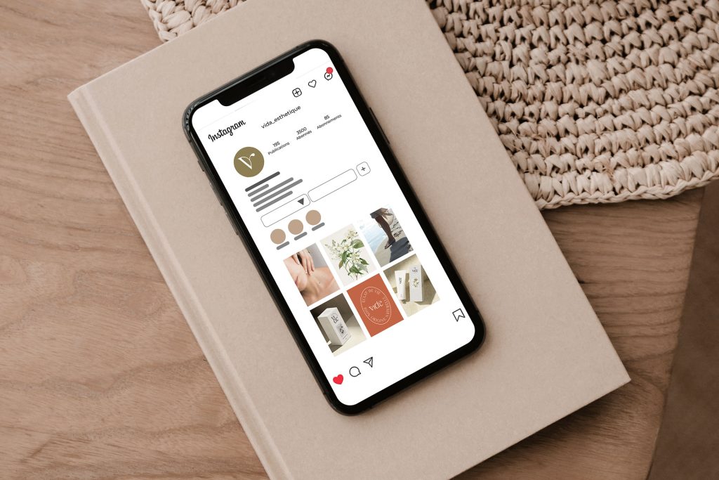 Un feed Instagram harmonieux est créé pour être 100% cohérent et fidèle à la nouvelle image de marque de Vida.